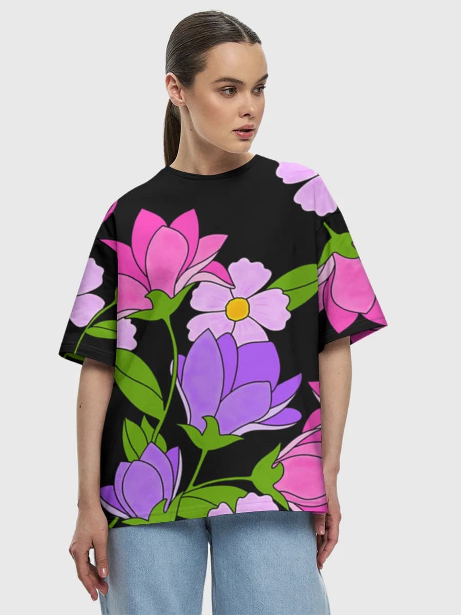 Women's oversized cotton T-shirt