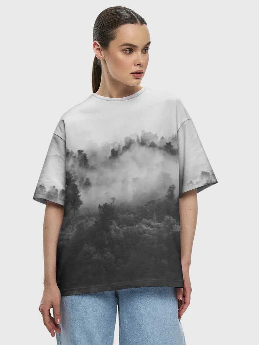 Women's oversized cotton T-shirt