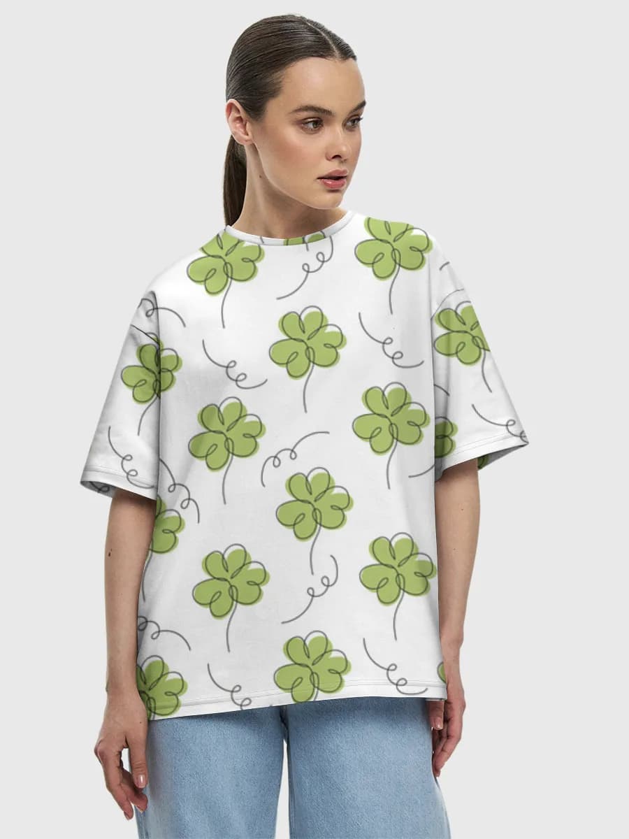 Women's oversized cotton T-shirt