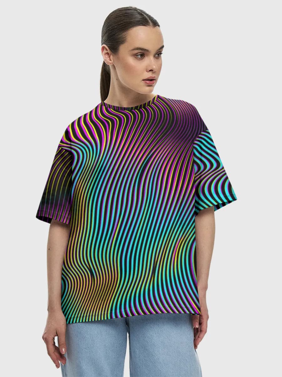 Women's oversized cotton T-shirt