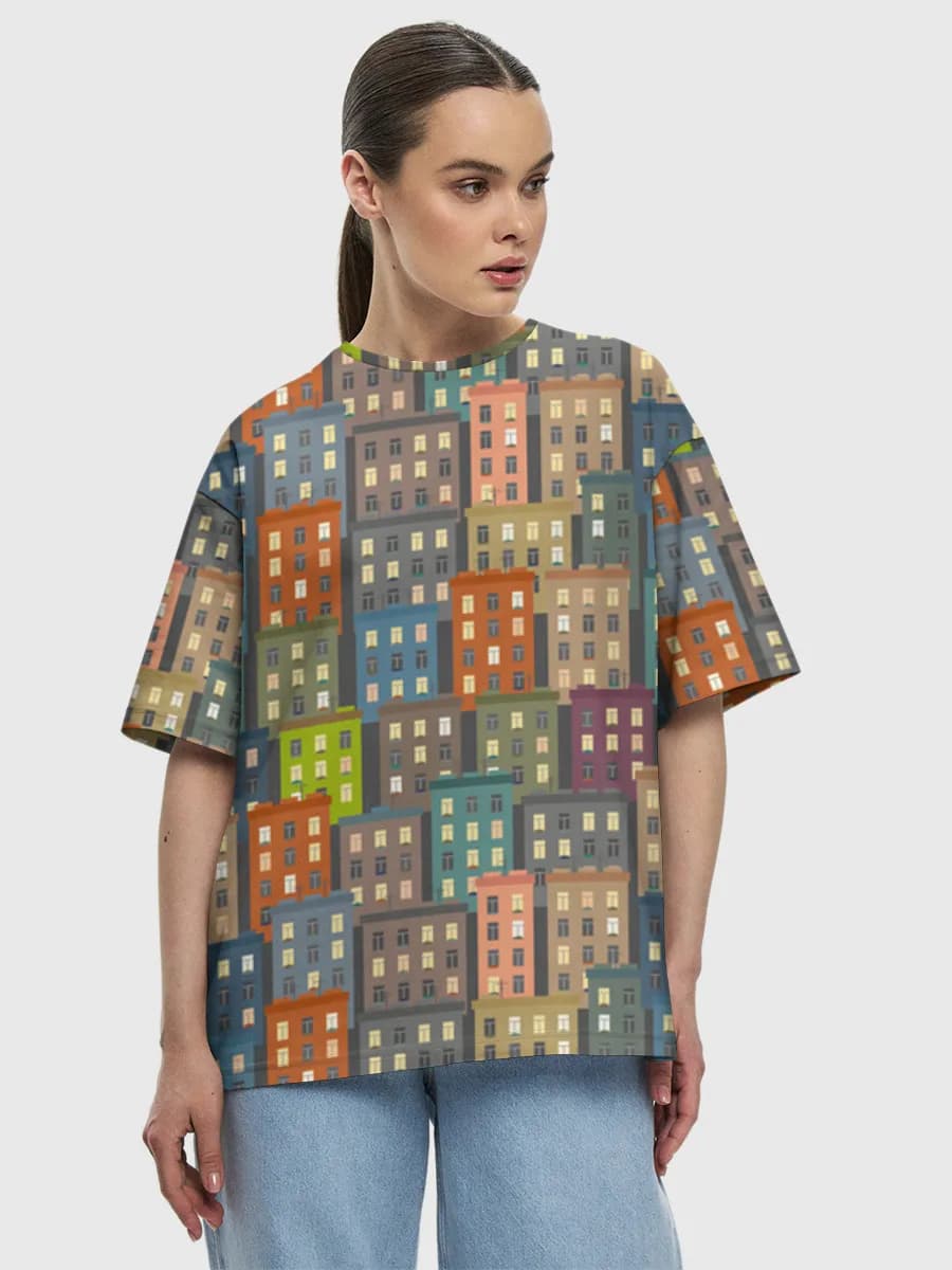 Women's oversized cotton T-shirt