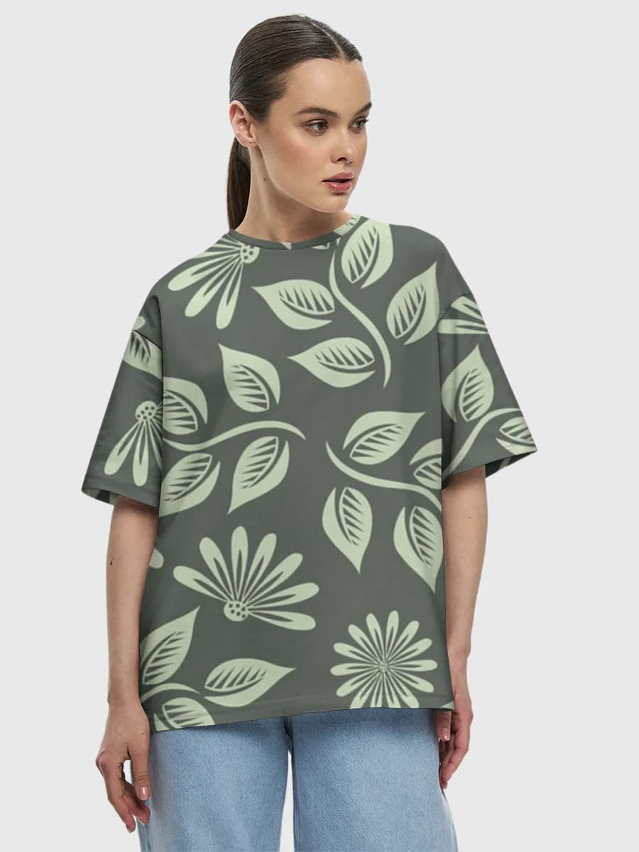 Women's oversized cotton T-shirt