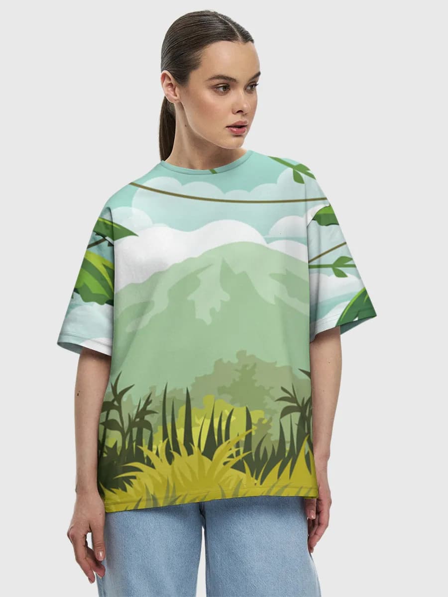Women's oversized cotton T-shirt