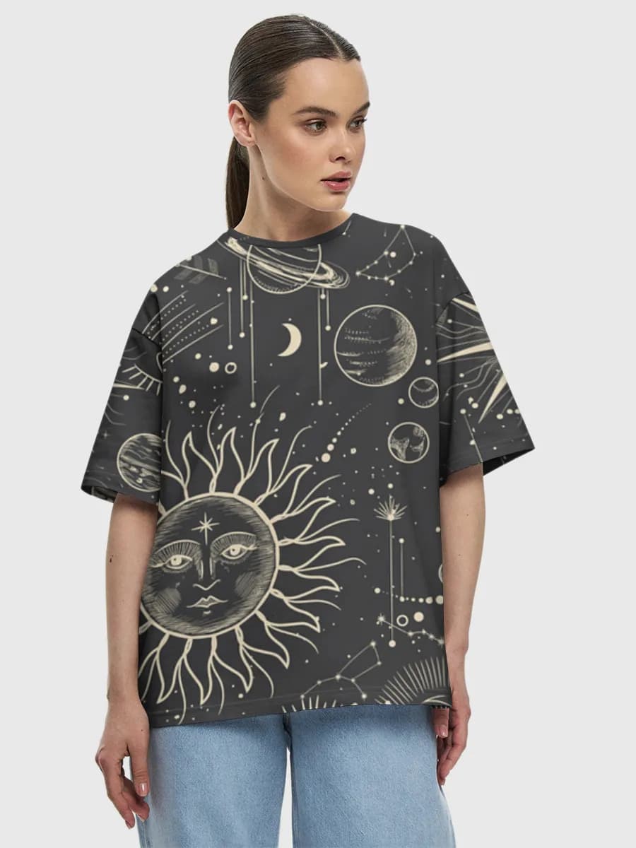 Women's oversized cotton T-shirt