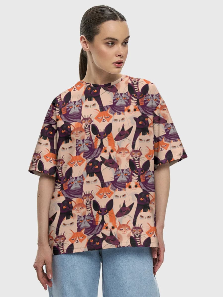 Whimsical Cartoon Cats