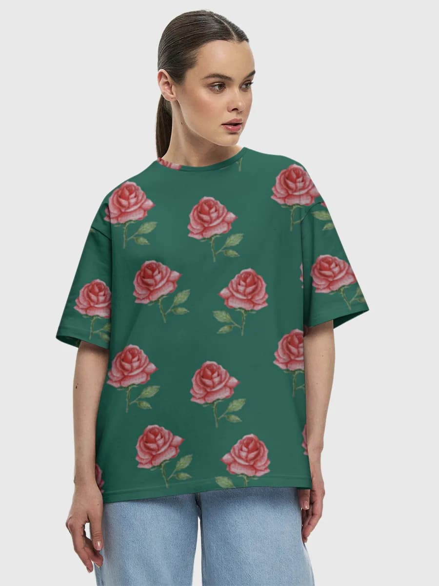 Women's oversized cotton T-shirt