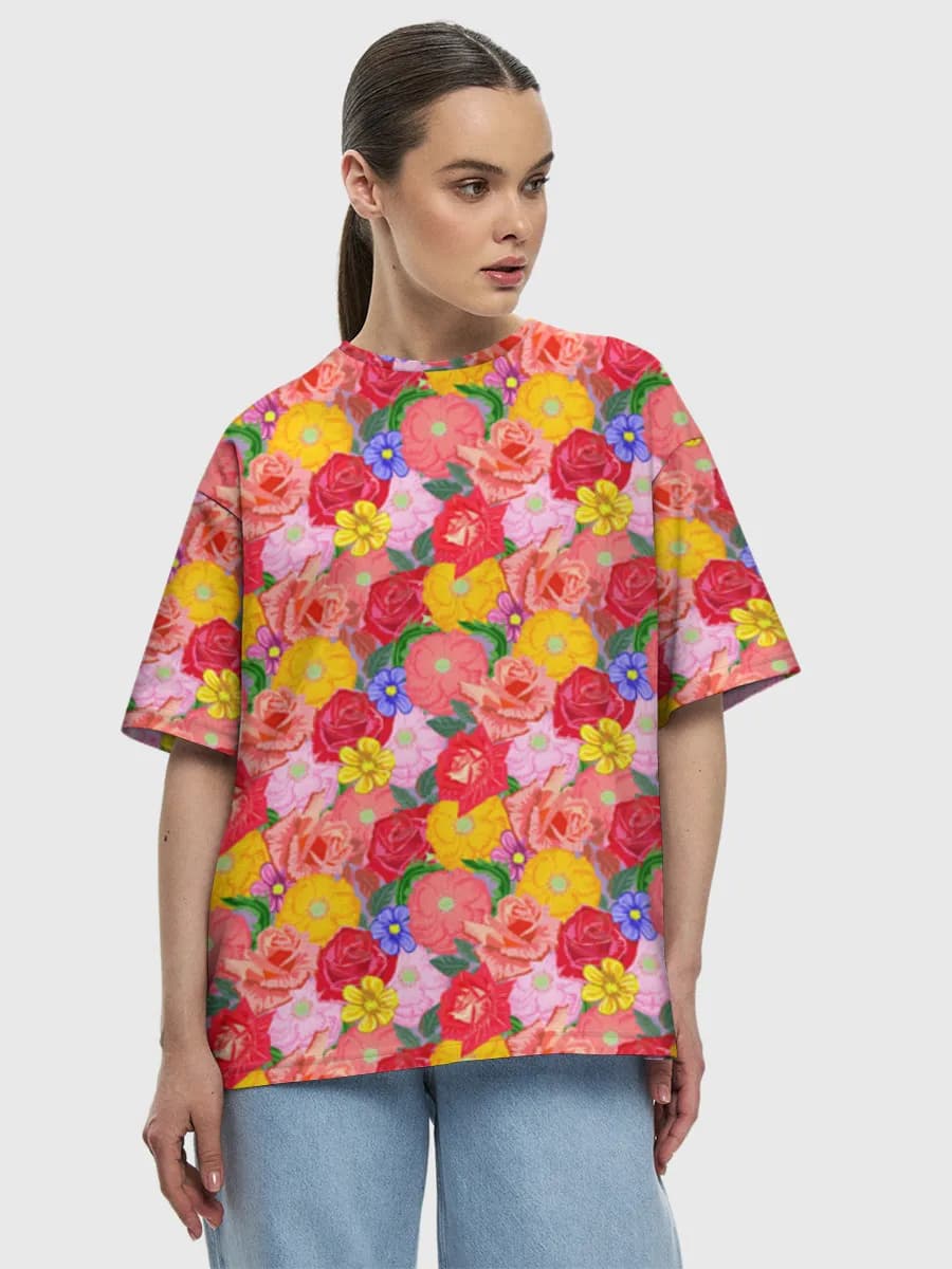 Women's oversized cotton T-shirt