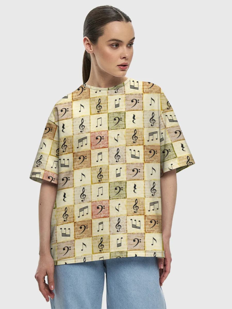 Women's oversized cotton T-shirt