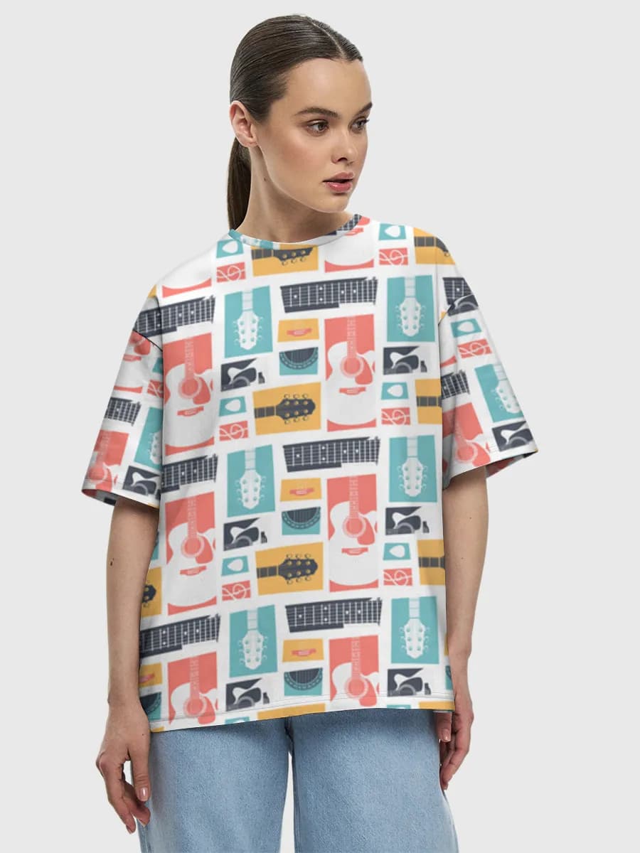 Women's oversized cotton T-shirt
