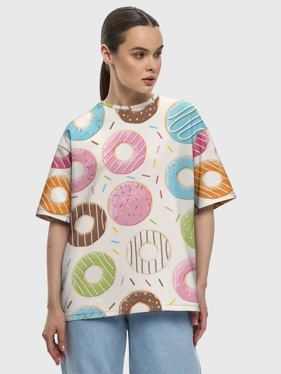 Women's oversized cotton T-shirt