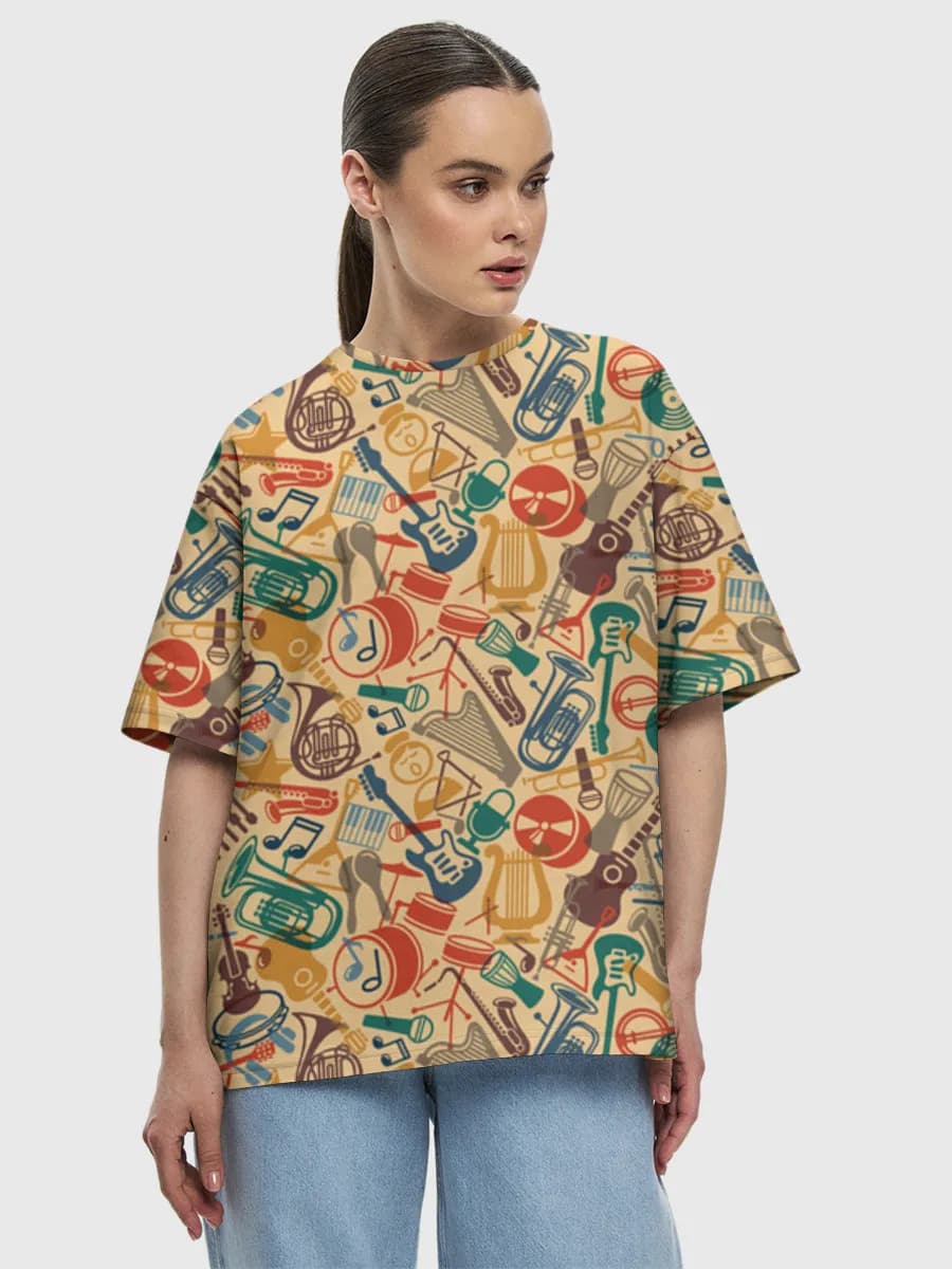 Women's oversized cotton T-shirt