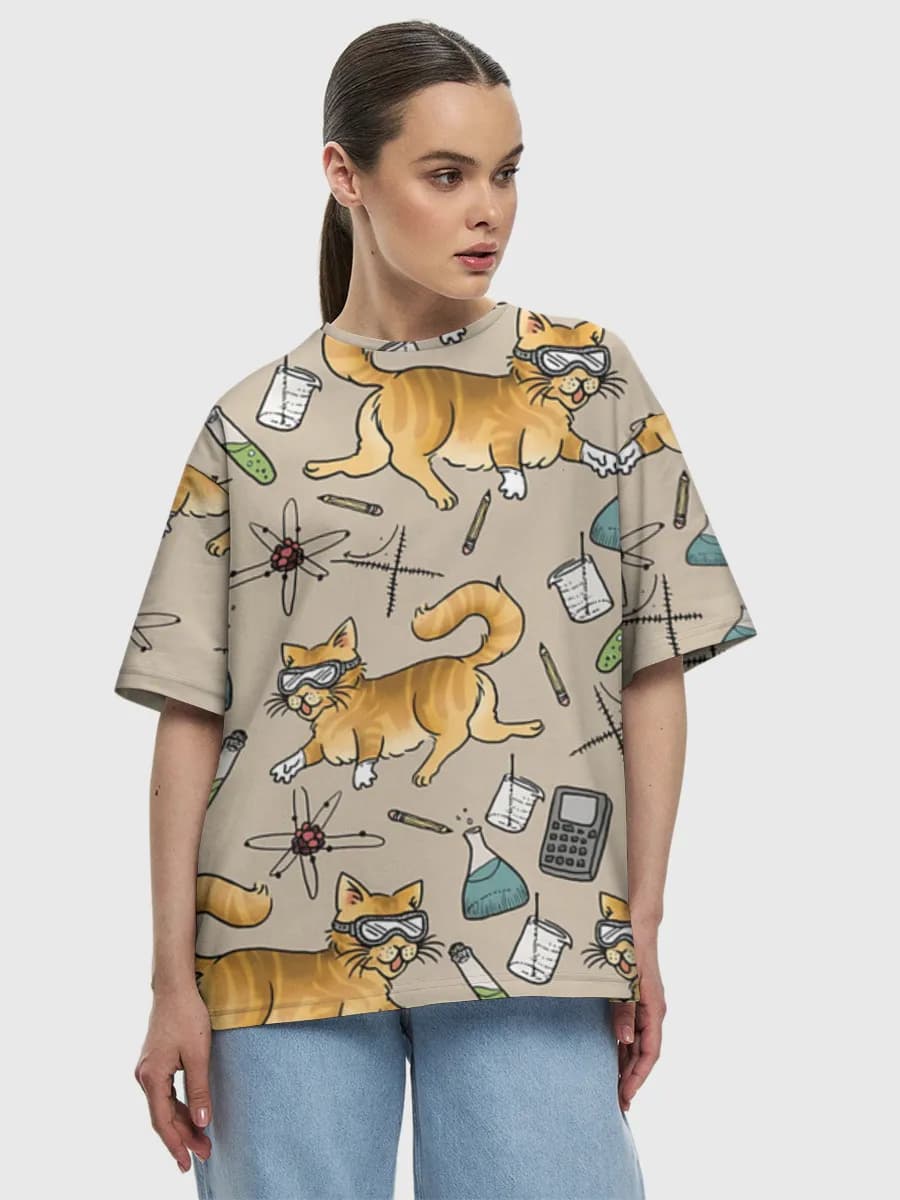 Women's oversized cotton T-shirt