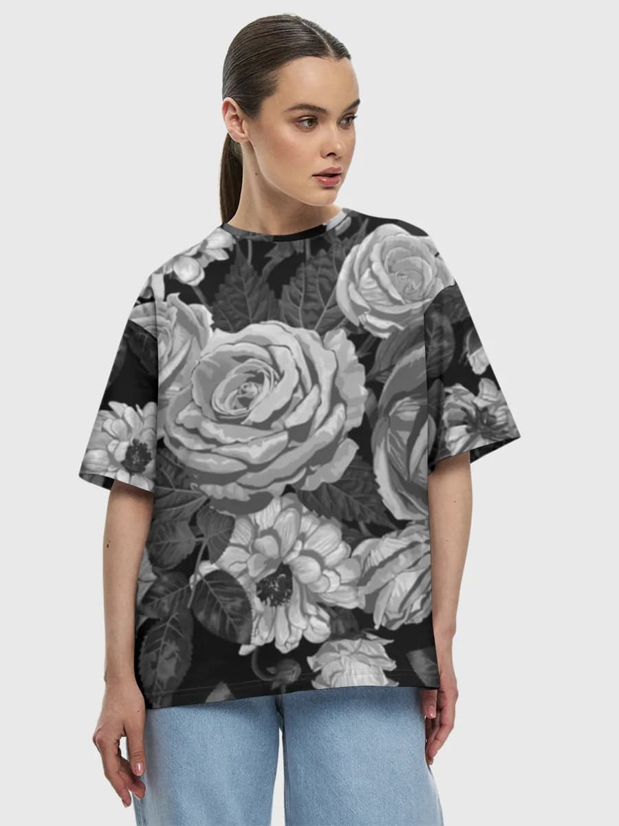 Women's oversized cotton T-shirt