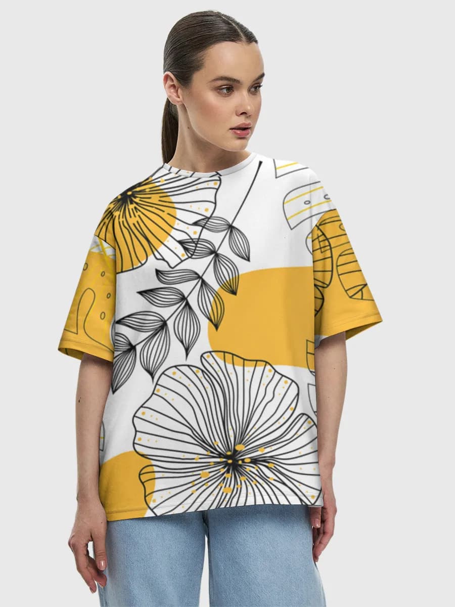 Women's oversized cotton T-shirt