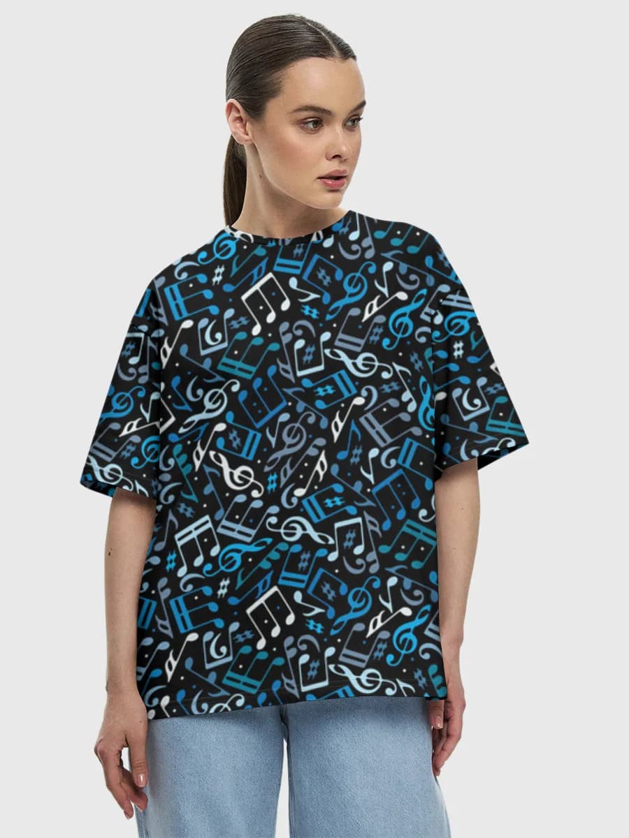 Women's oversized cotton T-shirt