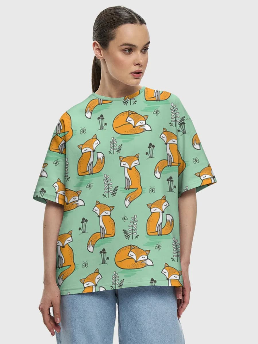 Women's oversized cotton T-shirt