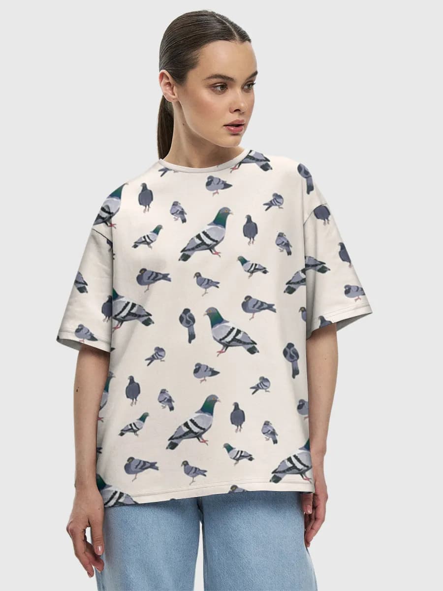 Women's oversized cotton T-shirt