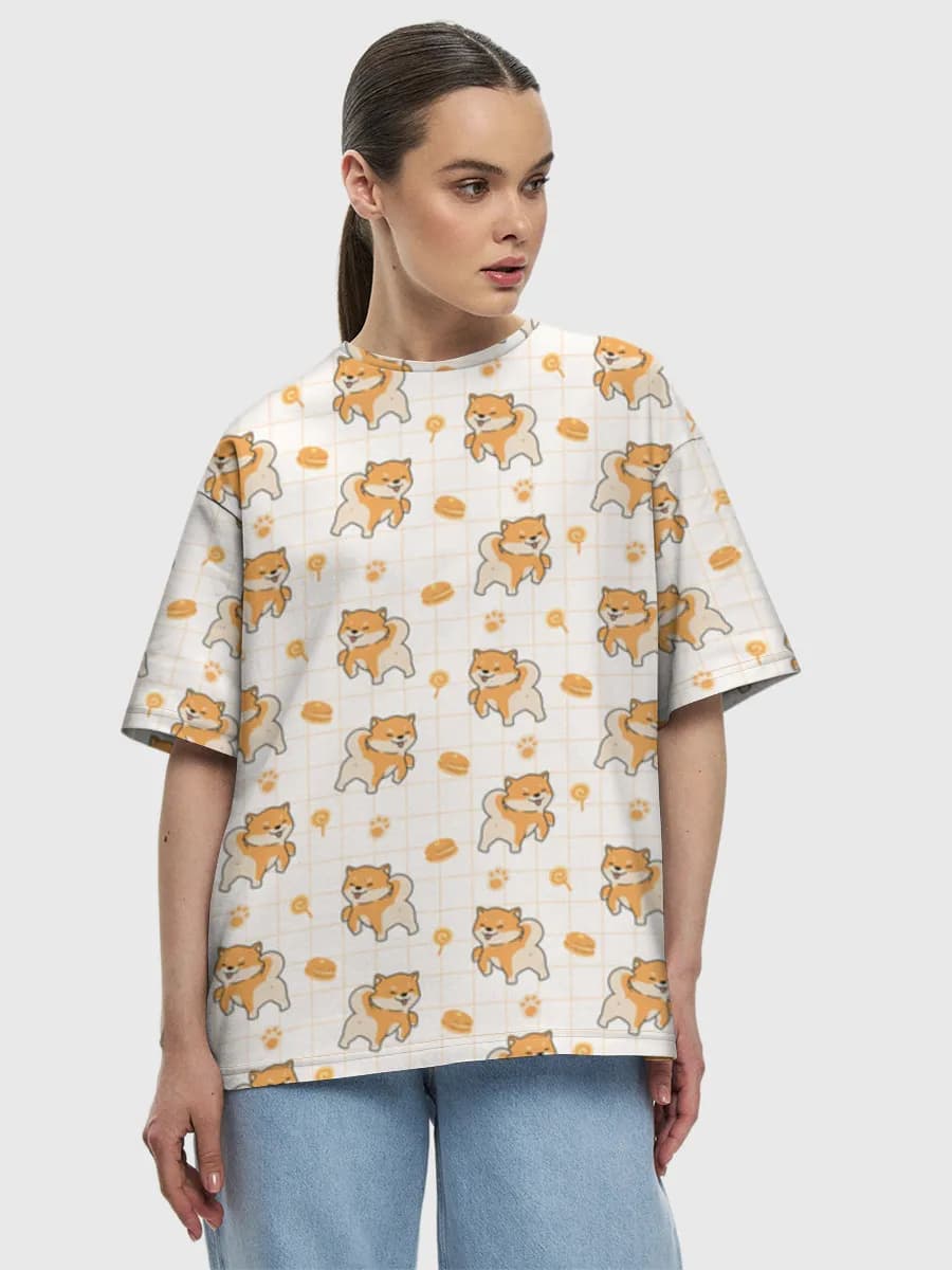Women's oversized cotton T-shirt