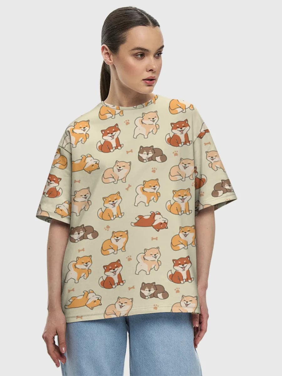 Women's oversized cotton T-shirt