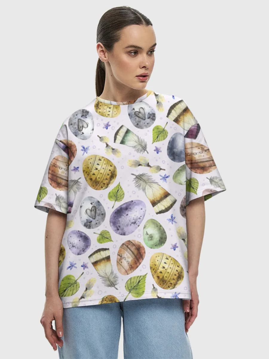 Women's oversized cotton T-shirt