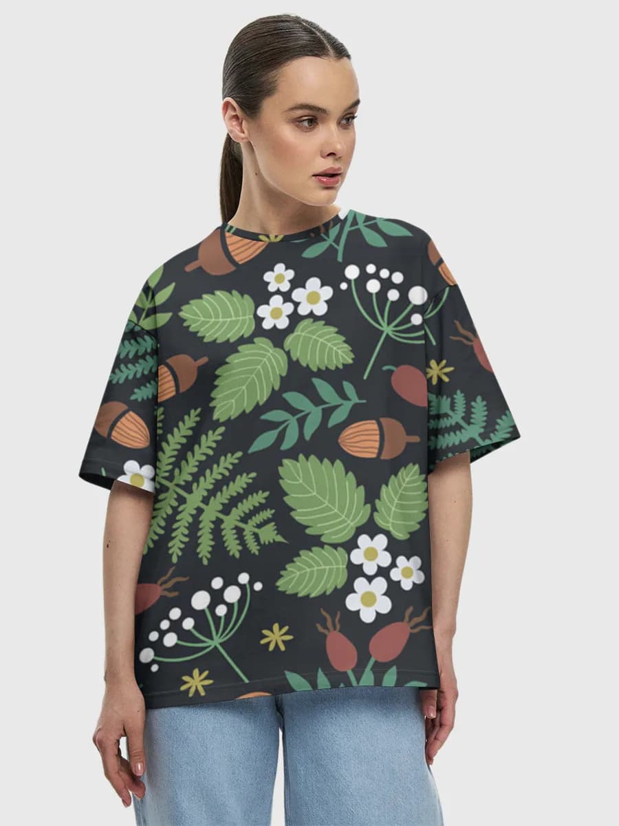 Women's oversized cotton T-shirt