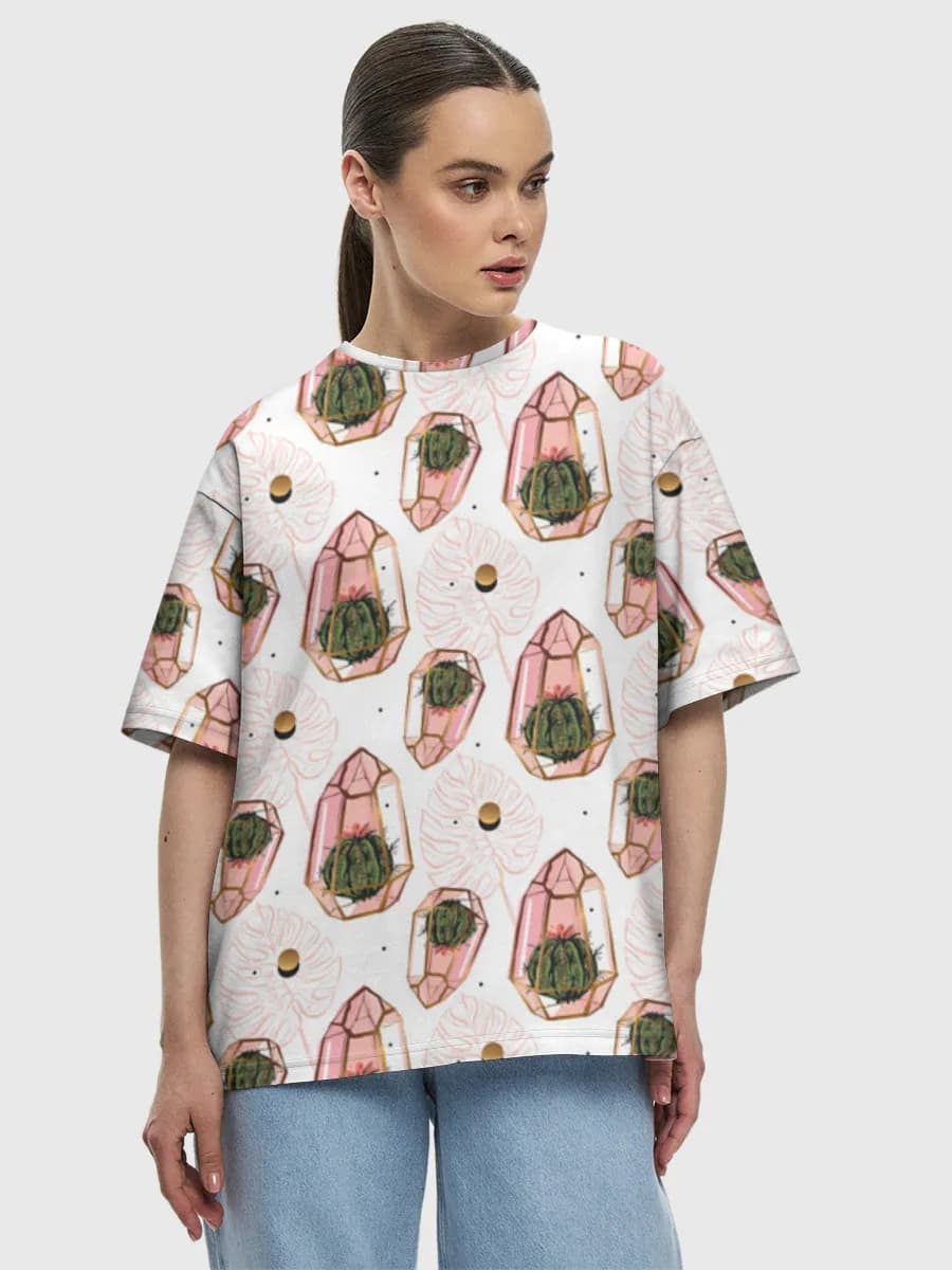 Women's oversized cotton T-shirt