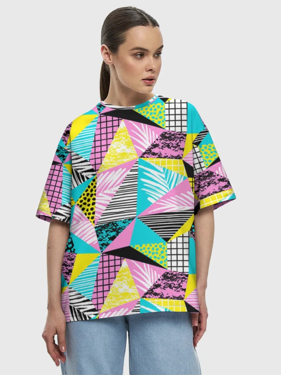 Women's oversized cotton T-shirt