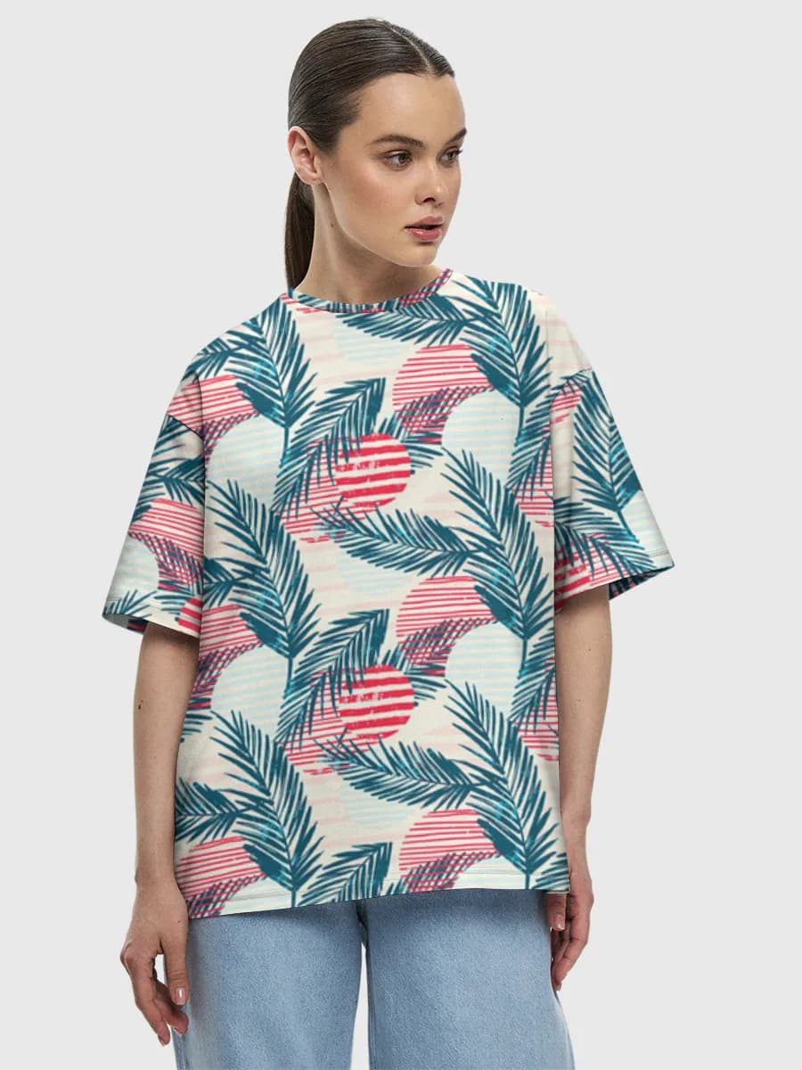 Women's oversized cotton T-shirt