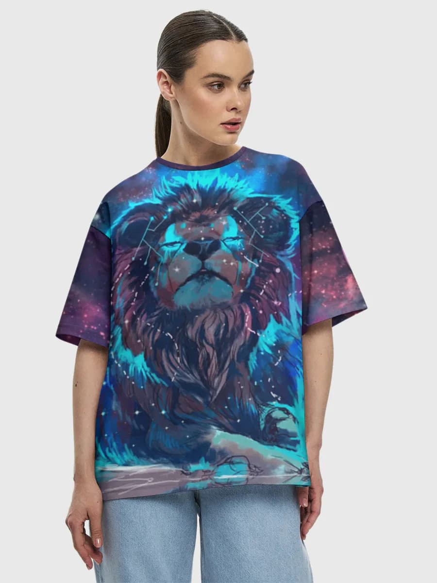 Cosmic Neon Lion