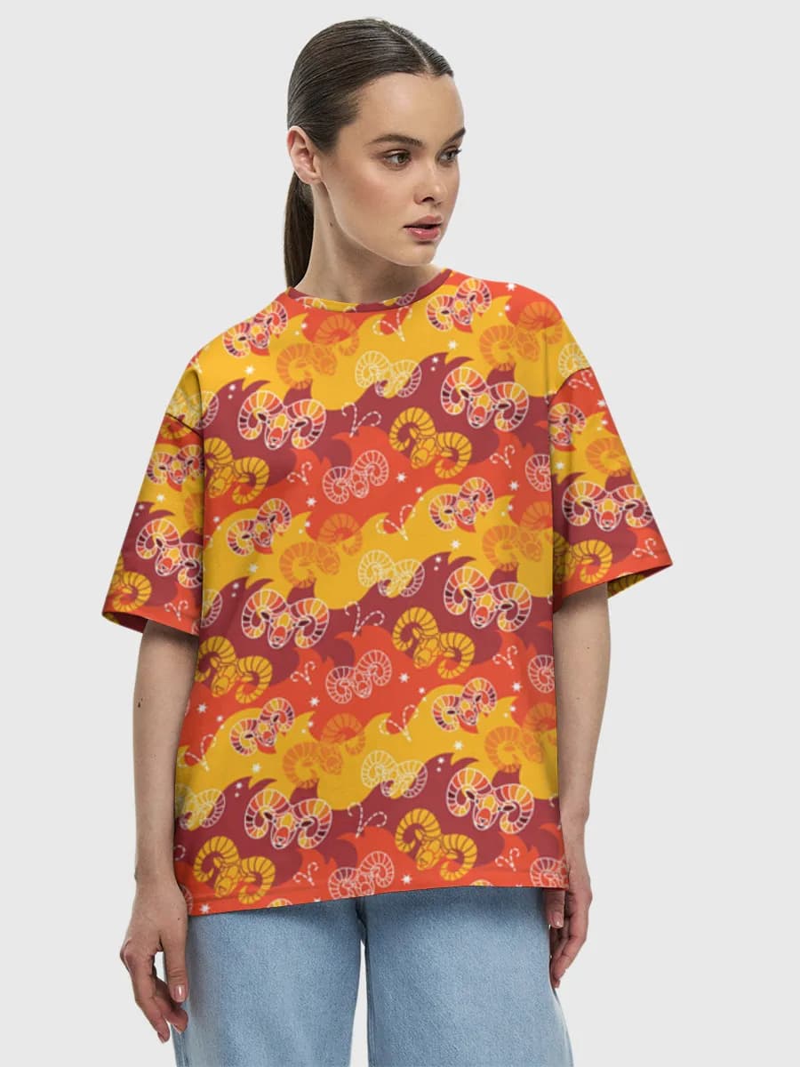 Women's oversized cotton T-shirt