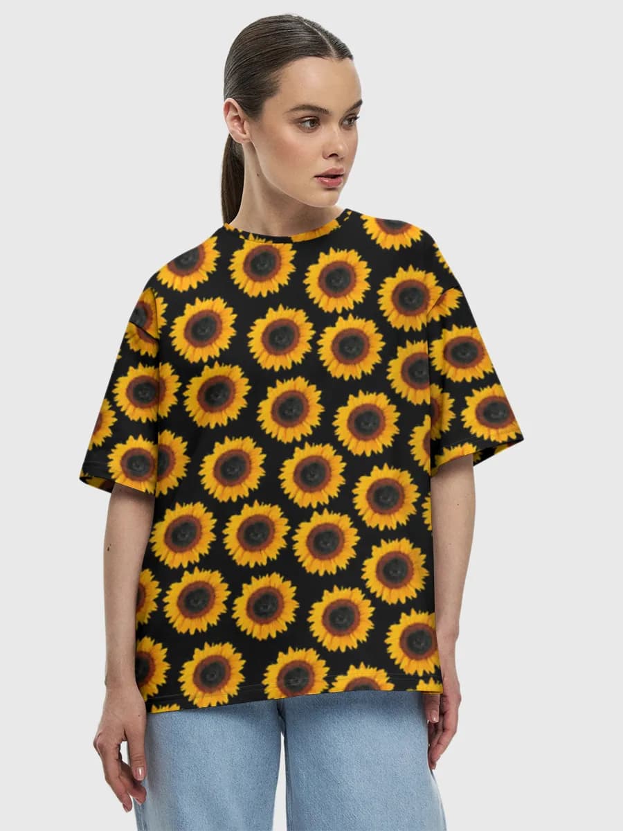 Women's oversized cotton T-shirt