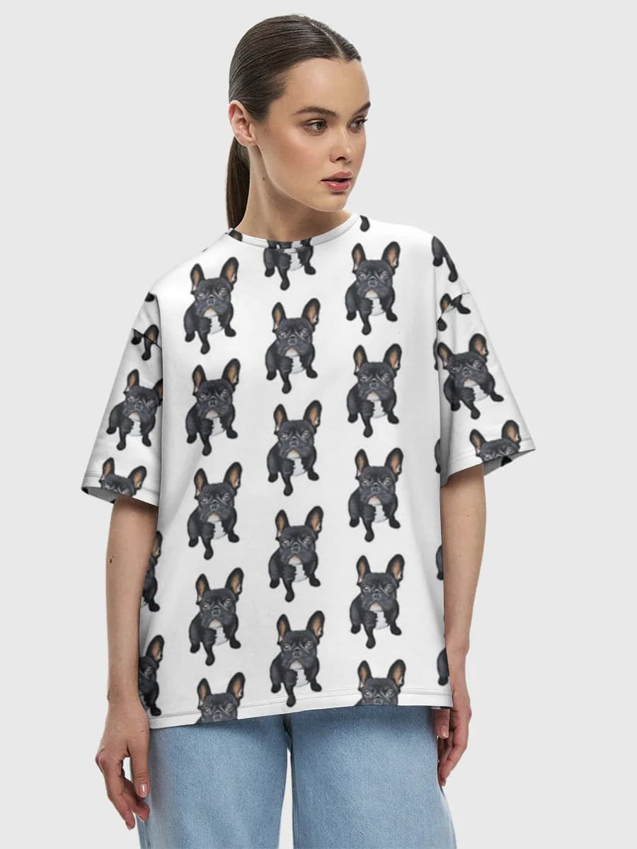 Women's oversized cotton T-shirt