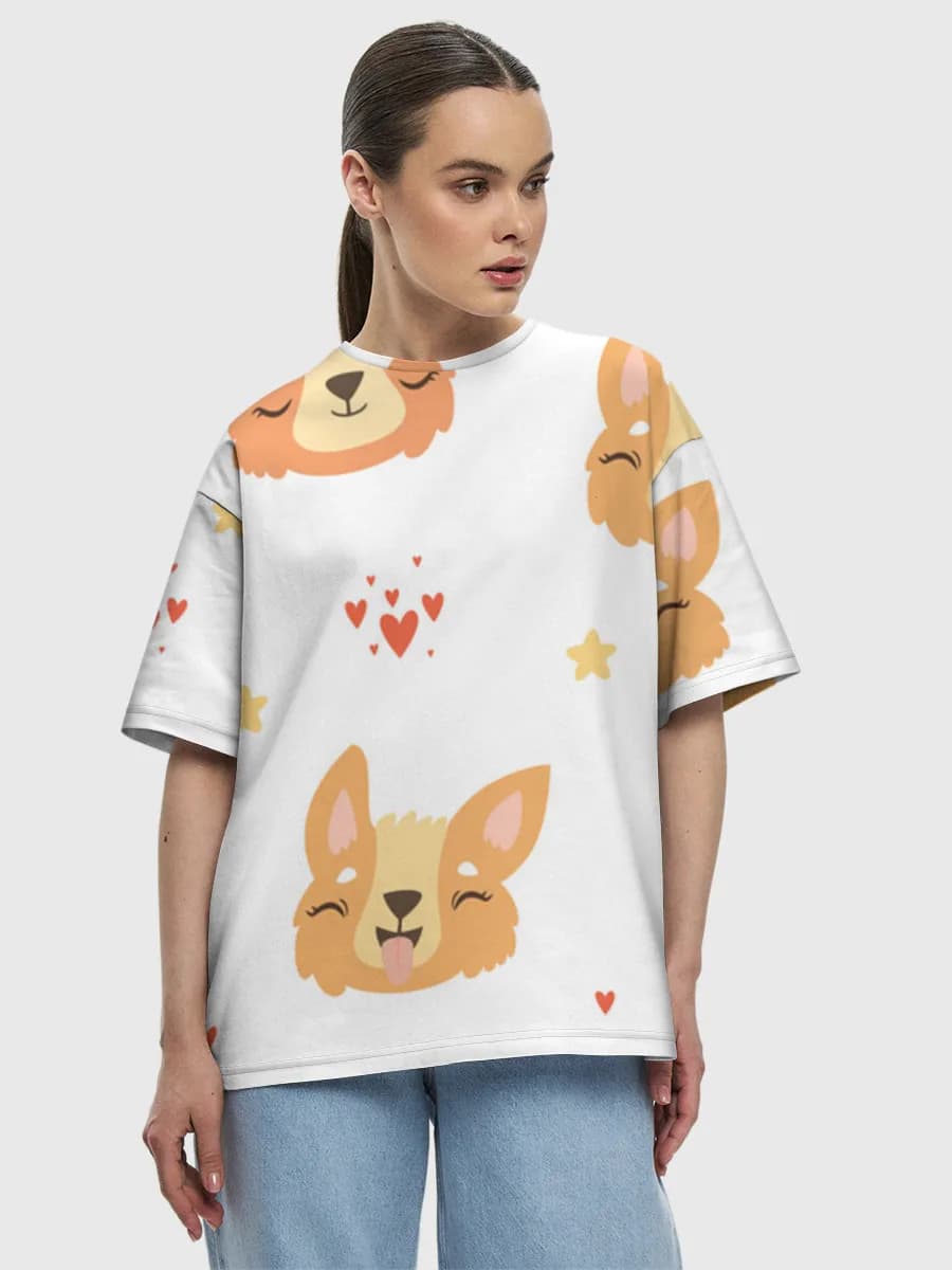 Women's oversized cotton T-shirt