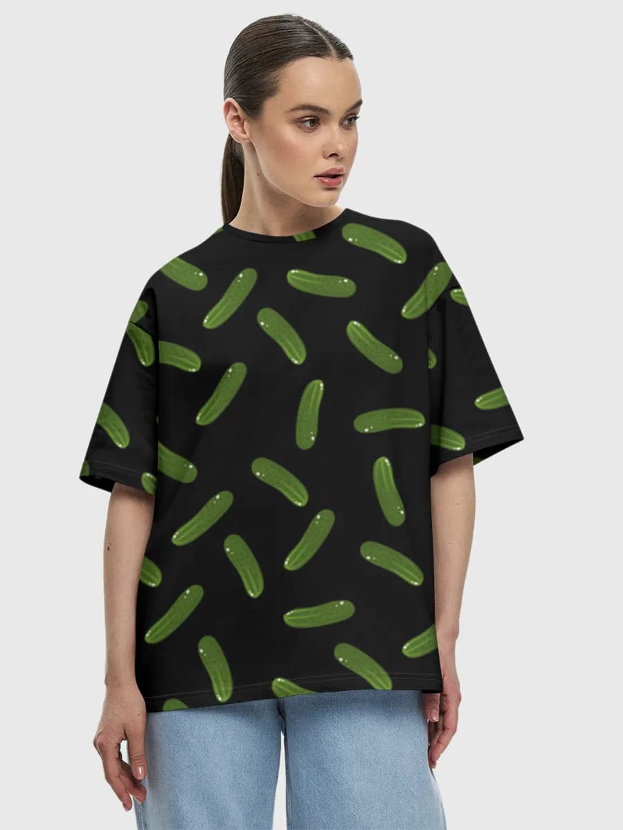 Women's oversized cotton T-shirt