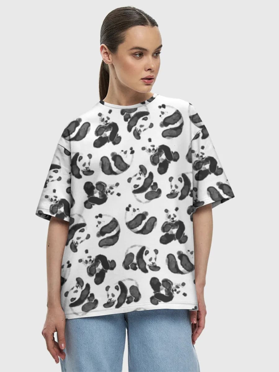 Women's oversized cotton T-shirt