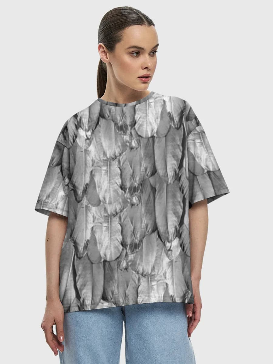 Women's oversized cotton T-shirt
