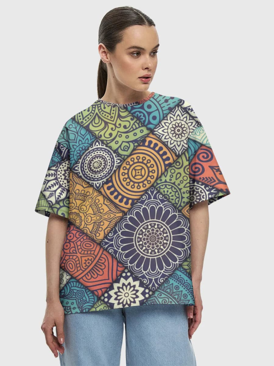 Women's oversized cotton T-shirt
