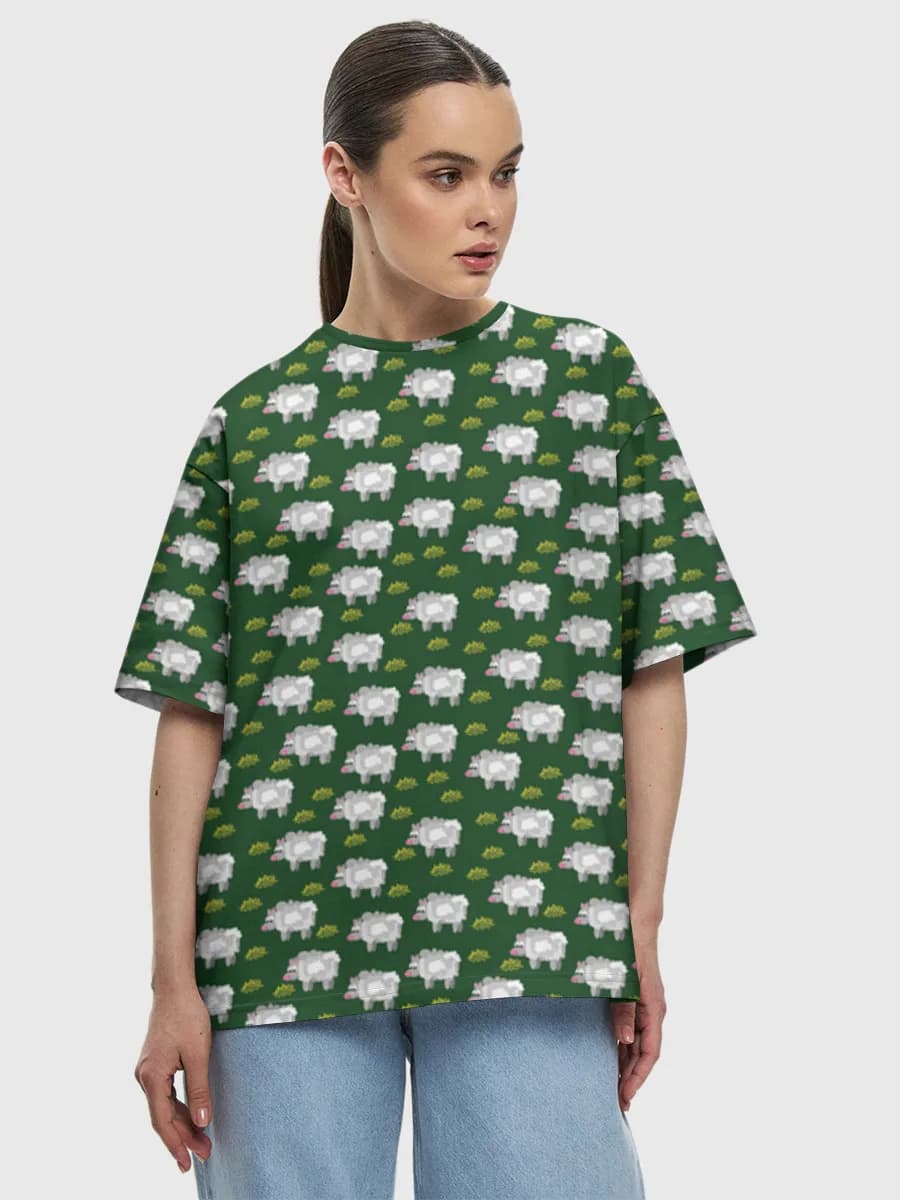 Women's oversized cotton T-shirt