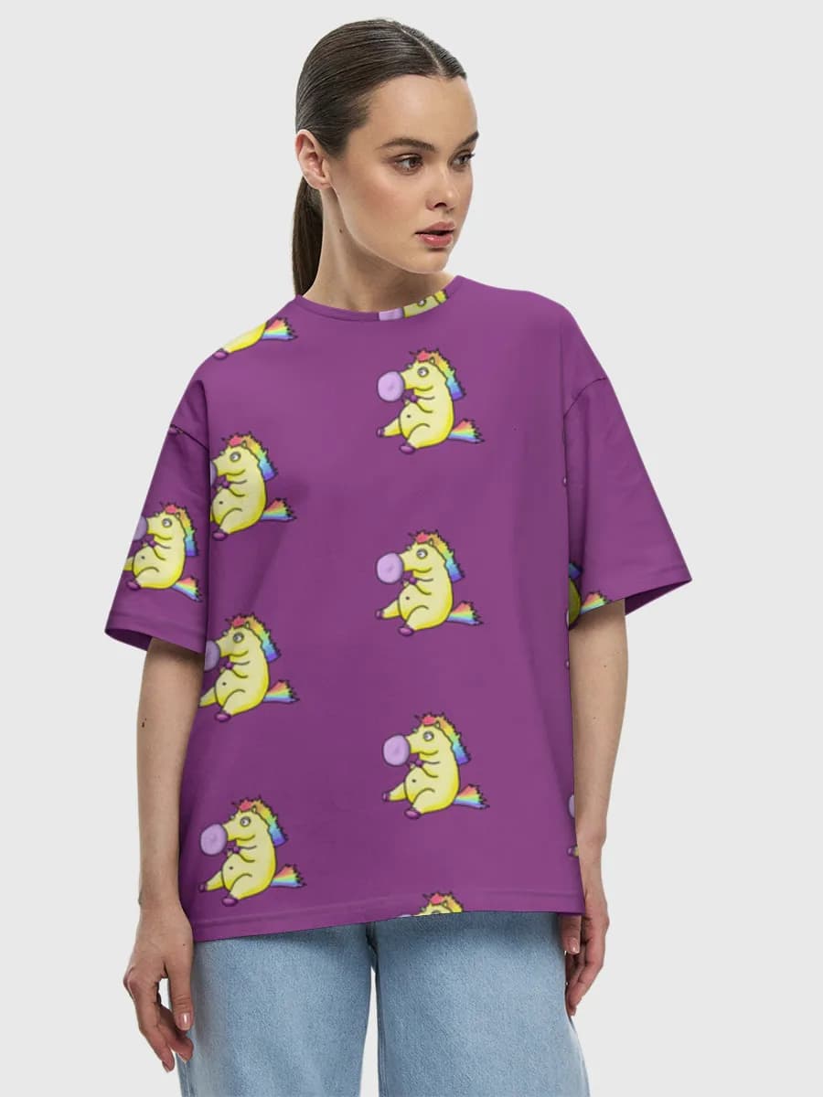Women's oversized cotton T-shirt