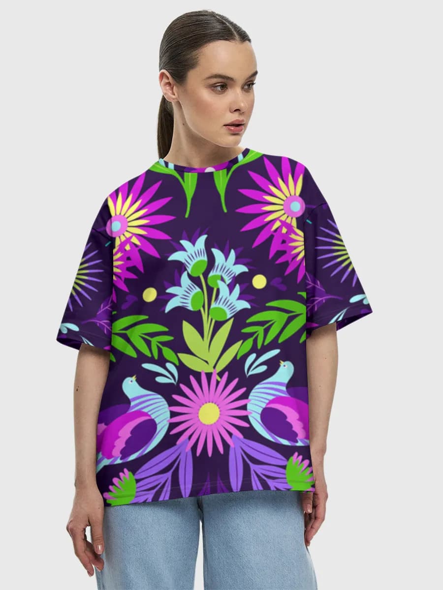 Women's oversized cotton T-shirt