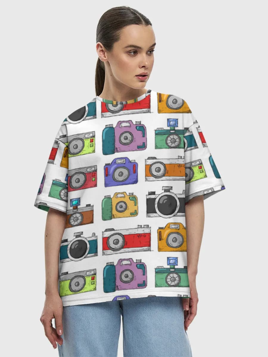 Women's oversized cotton T-shirt