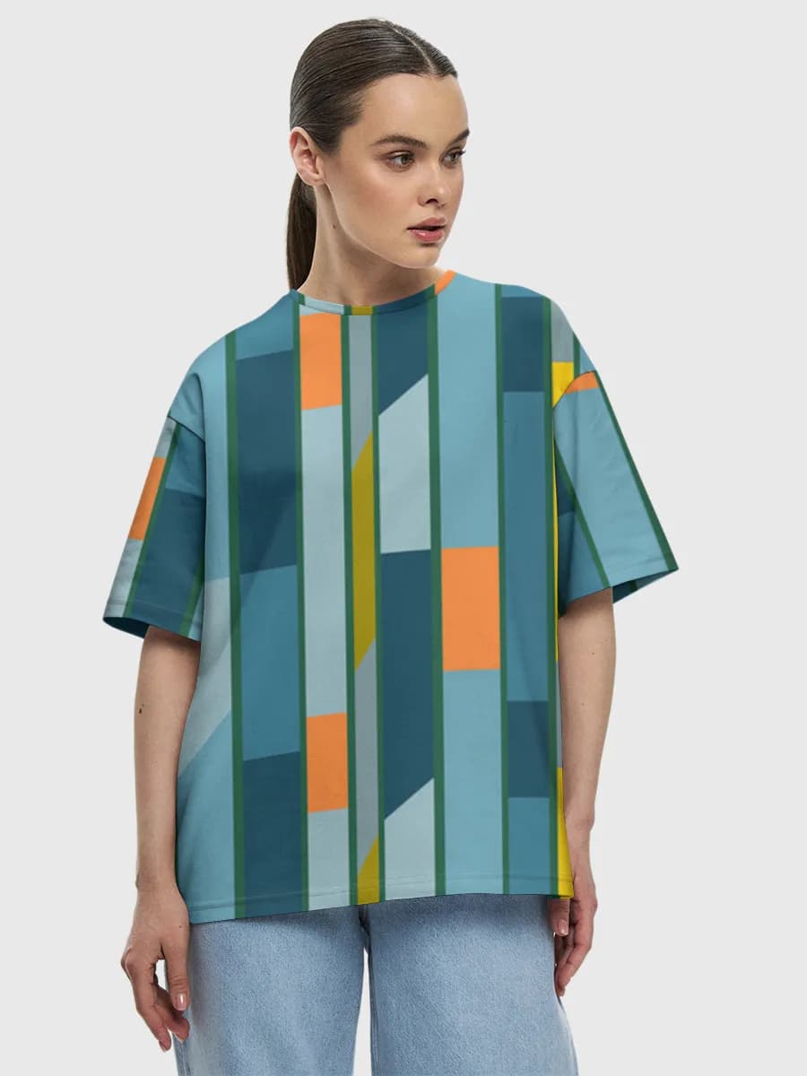 Women's oversized cotton T-shirt