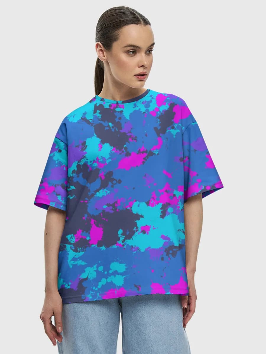Neon Paint Splatter Camo