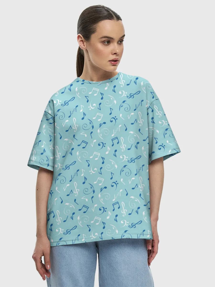 Women's oversized cotton T-shirt