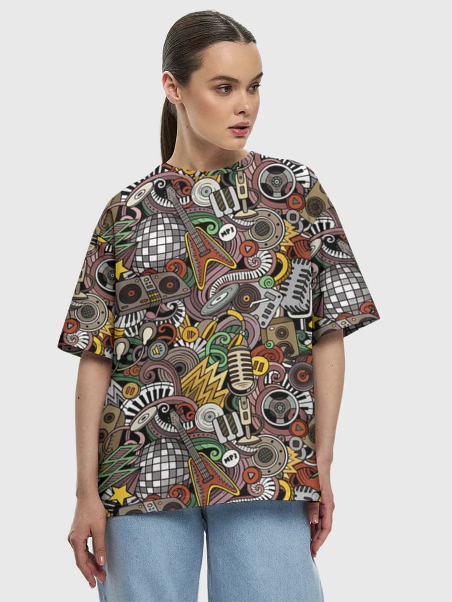 Women's oversized cotton T-shirt