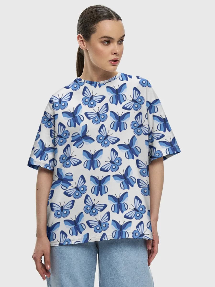 Women's oversized cotton T-shirt