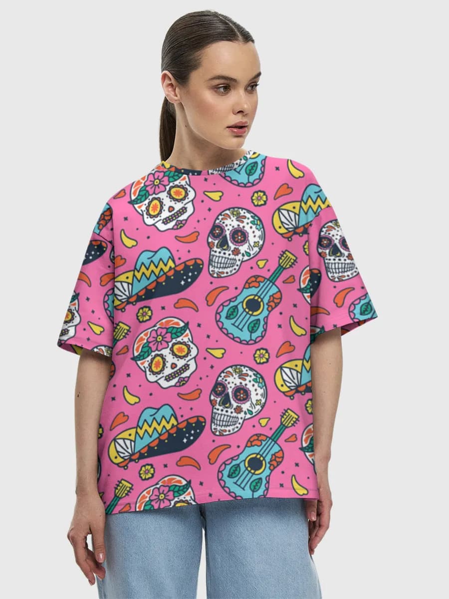 Women's oversized cotton T-shirt