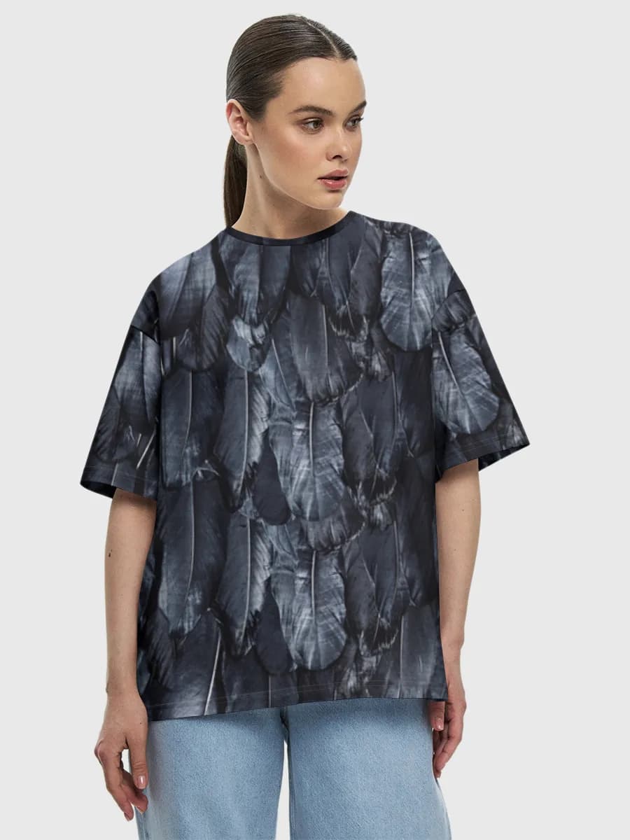 Women's oversized cotton T-shirt