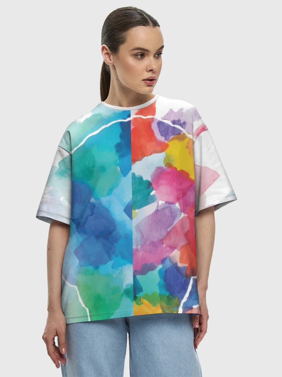 Women's oversized cotton T-shirt
