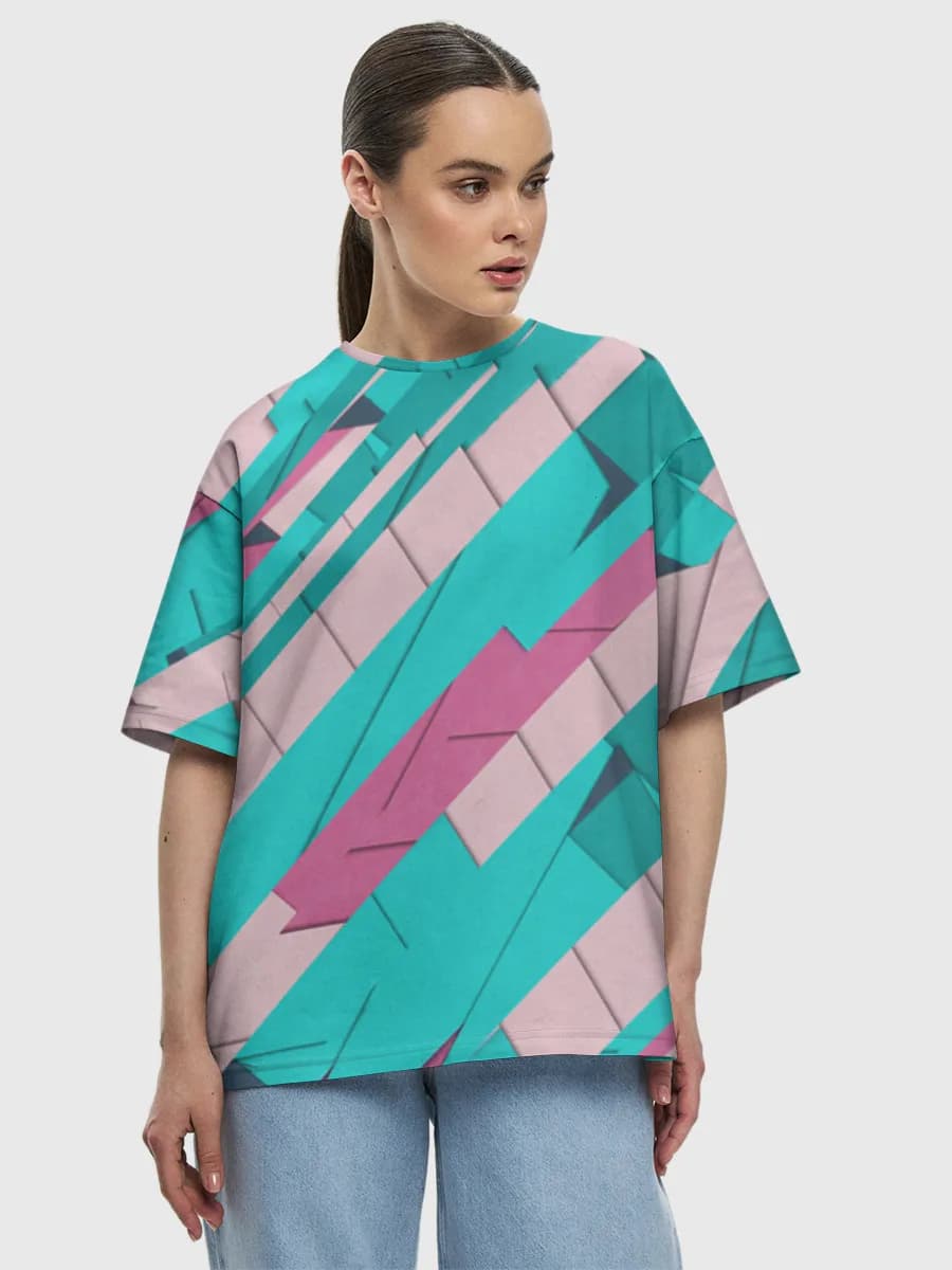 Women's oversized cotton T-shirt